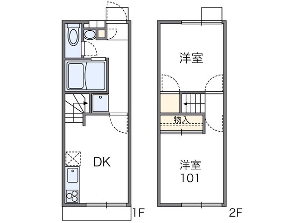 レオパレスドリームの物件間取画像